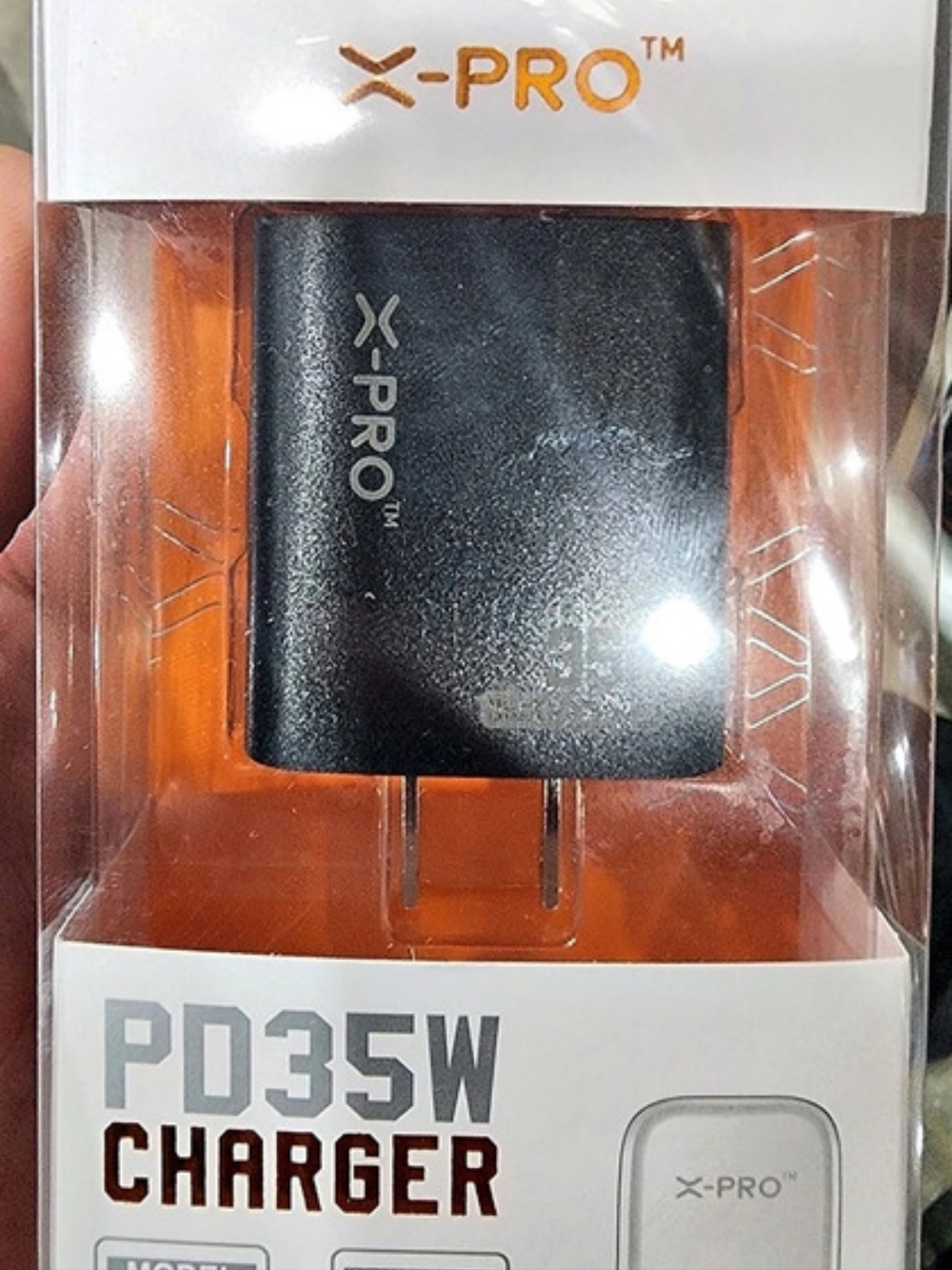 X-PRO XA10 35W PD Fast Charger Black & Orange NWT